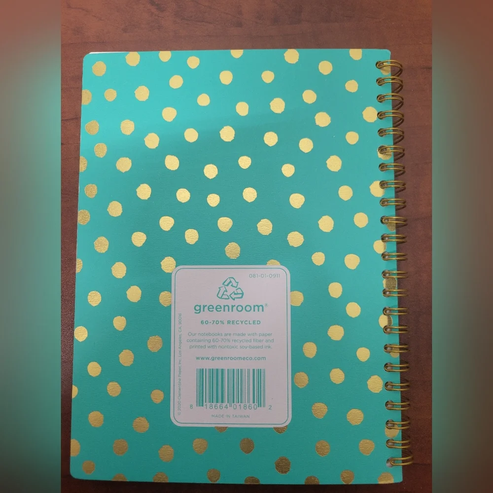 Pick one of Greenroom Spiral Notebooks 6x8 Nwt